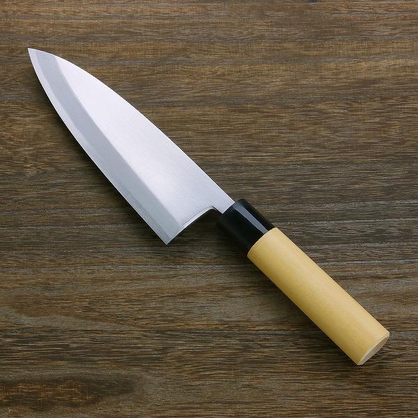 名入れ無料 出刃包丁 片刃 180mm 白紙2号 鋼付 左利き用 日本製