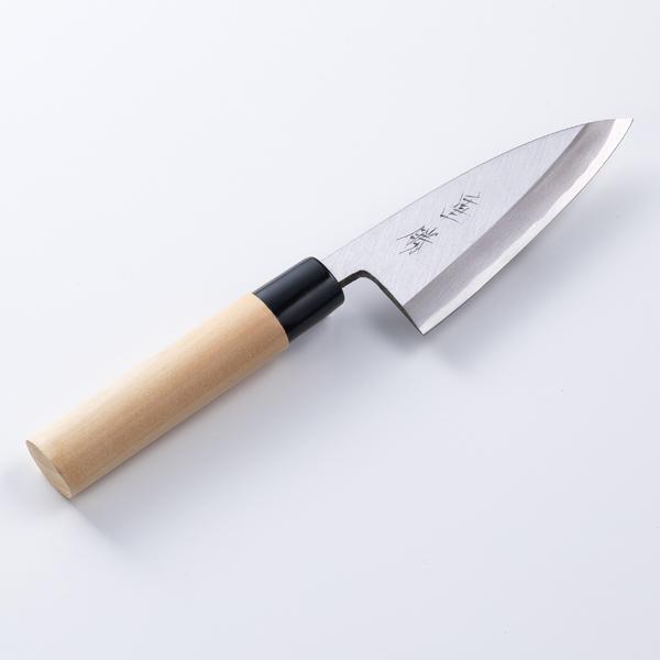 堺重勝 小出刃包丁 片刃 105mm 白二 鋼付き : ほんまもん ヤフー