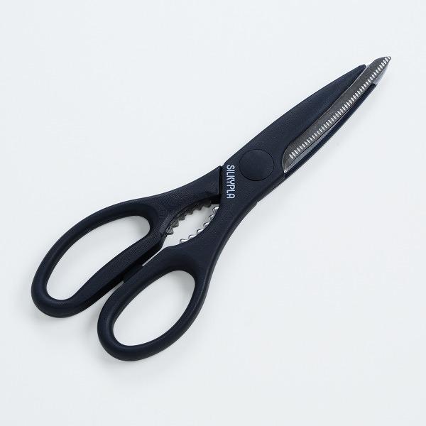 キッチンバサミ ステンレス製 黒 抗菌仕様 : ほんまもん ヤフー