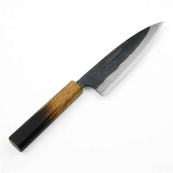 製品仕様■サイズ：全長約310mm 刃渡り約165m■重量：約140g■材質：切刃 白紙鋼 柄部 焼漆■刃の形状：両刃■刃の仕上げ：黒打ち仕上げ■柄の形状：八角■製造：日本製■訳アリ理由：刃身に傷あり■特徴：舟行包丁は和食の調理に最適な包丁...