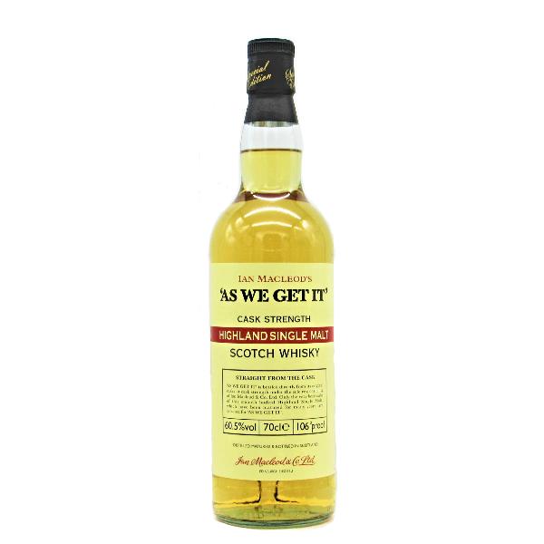 2本セット アズ ウィー ゲット イット アイラモルト AS WE GET IT ウイスキー 'AS WE GET IT' アズ ウィー ゲット イット ハイ
