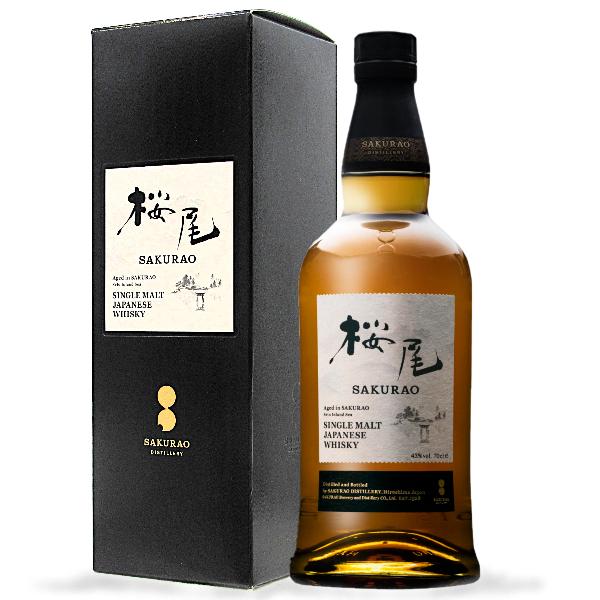 桜尾 SAKURAO シングルモルト ジャパニーズ ウイスキー〈専用化粧箱入