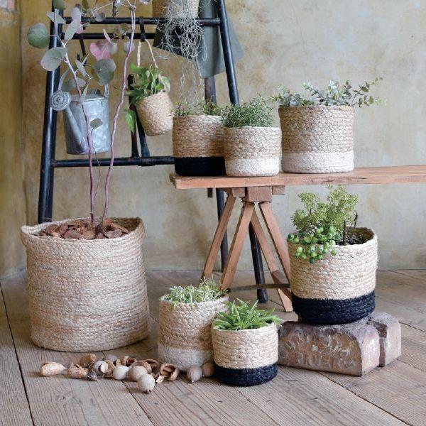 麻素材のプランターカバー ジュートプランツカバー01 ハンドメイド ナチュラル 収納 Cn ほの 通販 Yahoo ショッピング