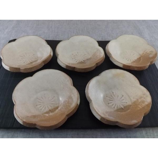 萩焼　大皿　5点 萩陶苑 萩焼 皿 萩むらさき 葉皿 盛皿 大皿 日本製 和食器 陶器