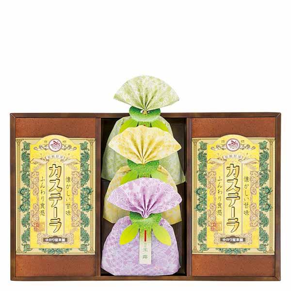 伝統の製法で作り上げられたカステーラと、 玉露の甘さ、まろやかさに煎茶の爽やかさが特徴のかぶせ玉露等のティーバッグを詰め合わせました。<br><br><br>