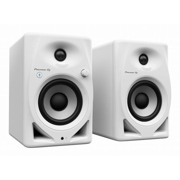 Pioneer DJ DM-40D-BT-W Bluetooth機能搭載 4 インチ アクティブ モニタースピーカー (White) (ペア)