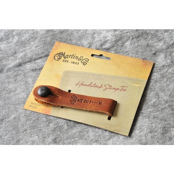Martin / }[eB Headstock Strap Tie (Brown)[18A0032](Xgbv{^)