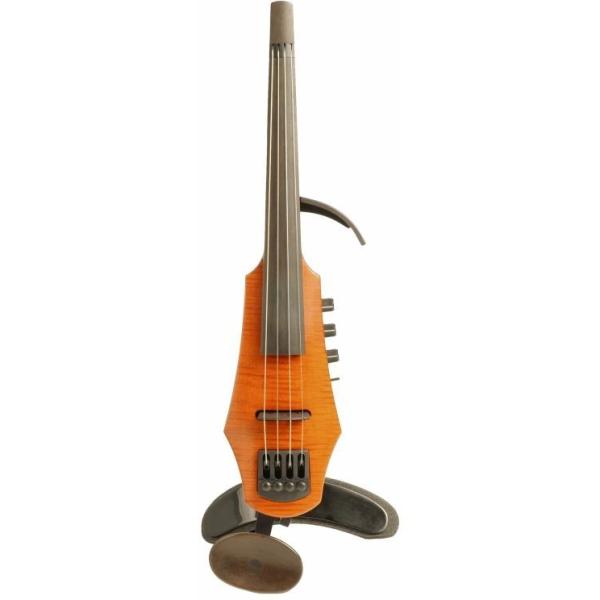 NS Design CR4-AM CR Violin 4st Amber Solid-body, Polar PU, Dual Mode Preamp (GLoCI) ()(}X[v[g)(\tj