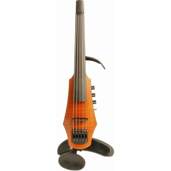 NS Design CR5-AM CR Violin 5st Amber Solid-body, Polar PU, Dual Mode Preamp (GLoCI)(}X[v[g)(\t)