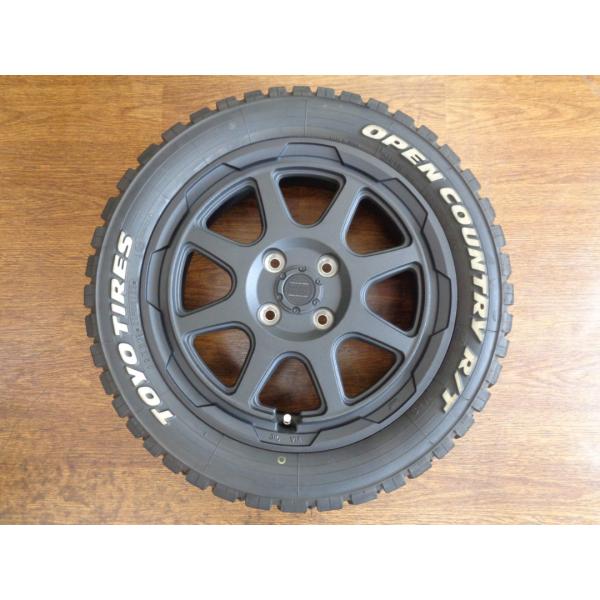 165/60R15 15×4.5 45 タイヤホイールセット 4.5J-15インチ 4H100 +45 RockKelly MX-V 165/60R15 オープン
