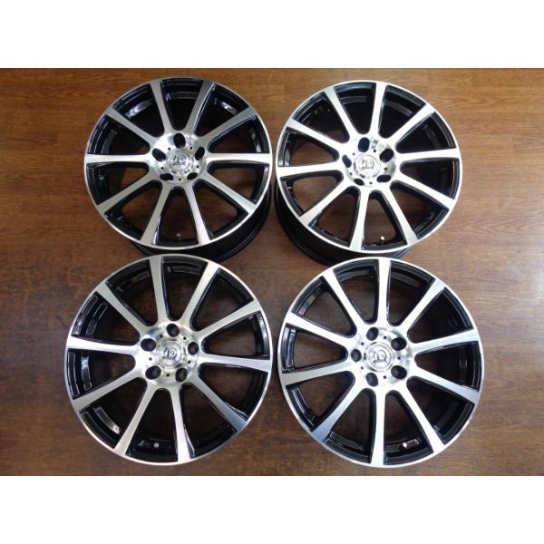 7.5J-18インチ 5H114.3 +38 Adonis 社外 中古 アルミ ホイール