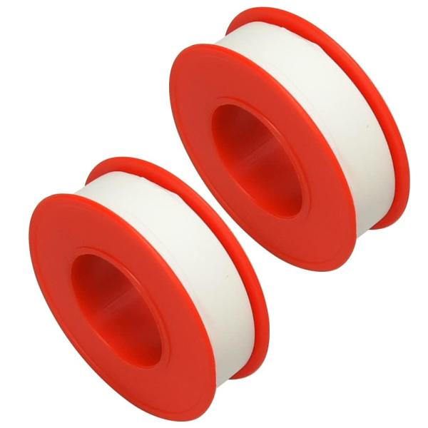 カラー：白スタイル：2個液体類の漏れを防ぐ！寒冷・高温の環境下にも適したテフロンシールテープです。　　水・ガス・ガソ リン・オイルなどを機密性を増し、隙間を埋めて漏れを防止します。ナットやボルトのねじ山にフィットしやすい仕様で取扱いしやすく...