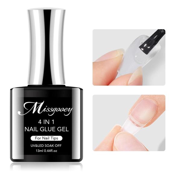 カラー：ネイルグルー【4-IN-1多機能ネイルグルー】プレスオンネイルグルーには超強力で長持ちする特長があります。また、ベースコート＆ネイル補強ジェル、パーツ固定専用ジェルとしても使用できます。ネイルランプの下で1-2分間の硬化が必要であり...