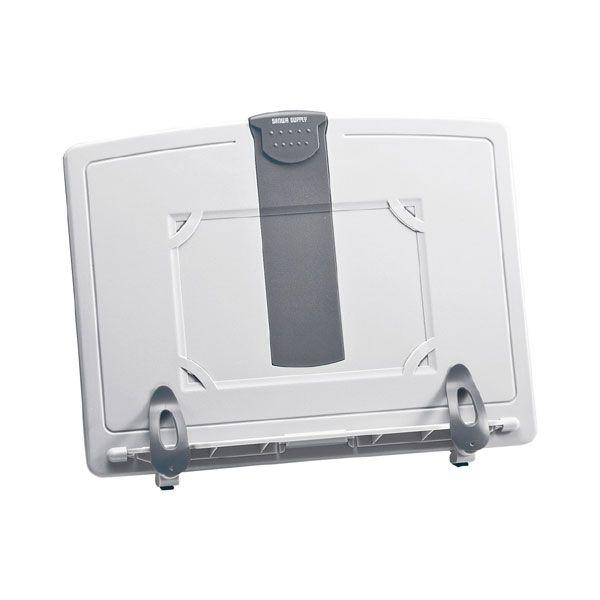 ●3段階での角度調整が可能です。 ●厚さ20mmまでの本に対応し、クリップで挟んだままでもページがめくりやすくなっています。●クリップ上へ伸ばすことができ、A4を縦方向でホールドすることができます。  ●中央部にはがきサイズのカレンダーや写...