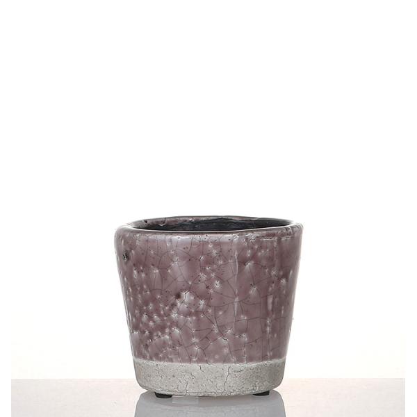 COLOR GLAZED POT  LIGHT PURPLE �J���[�O���C�Y�h�|�b�g�@���C�g�p�[�v�� �_���g�� ���� �� CH15-G527LPL (S�F0240)