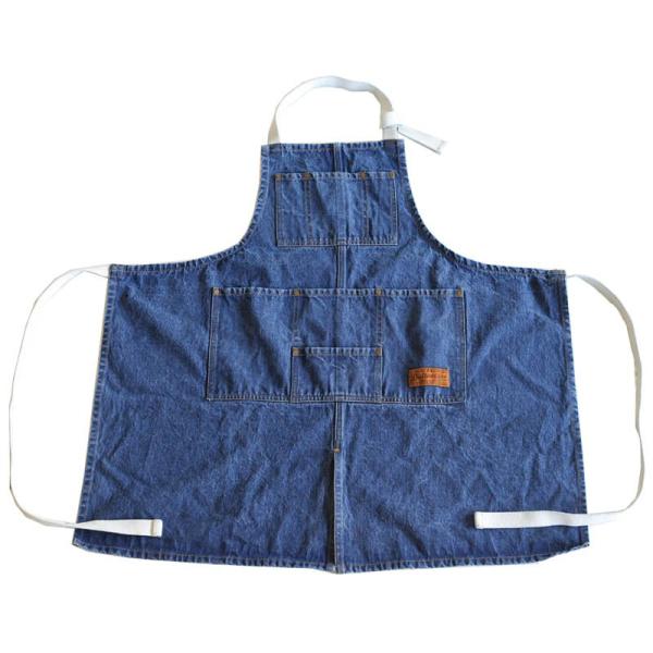 'MW'' WORK APRON WASHED DEINM [NGv EHbVh fj (SF0240)