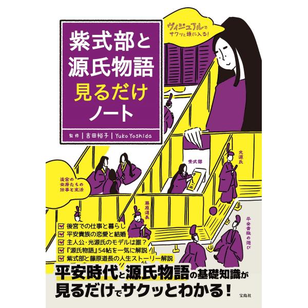 出版社名：宝島社著者名：吉田裕子（国語講師）発行年月：2023年12月キーワード：ムラサキ シキブ ト ゲンジ モノガタリ ミルダケ ノート、ヨシダ,ユウコ