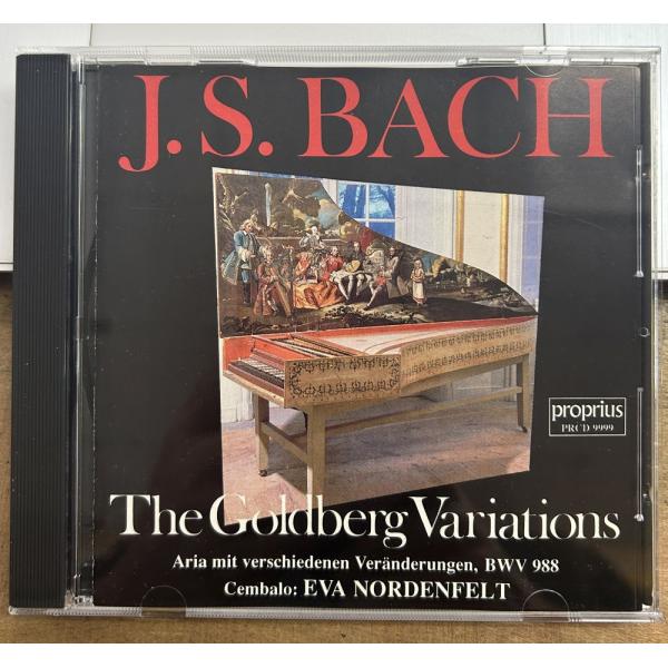 J.S. BACH Goldberg Variations／Eva Nordenfelt 【中古CD】スウェーデン盤 バッハ：ゴルトベルク変奏曲 ヌーデンフェルト PRCD 9999