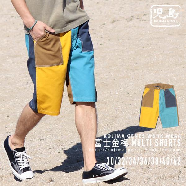 児島ジーンズ 公式通販 富士金梅 マルチ ショートパンツ 切り替え ハーフパンツ アメカジ メンズ バイク 夏 Rnb1311 Rnb1311 Hook Let 通販 Yahoo ショッピング