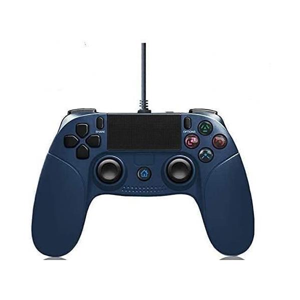 PS4 コントローラー有線 ゲームコントローラー ゲームパッド システム対応 人間工学 USB接続 (PS4 PS3 PC 対応) 日本語説明書付き