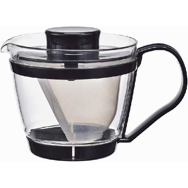 他サイト： iwaki イワキ　レンジのポット・茶器　ブラック　KT863-BK　耐熱ガラスの商品画像
