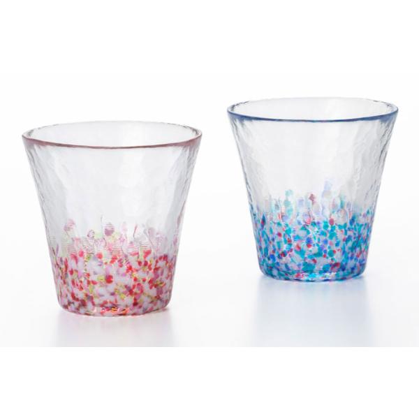 津軽びいどろ 石塚硝子 にほんの色グラス ペア ふうけい 春麗ら 容量260ml×２個 アデリアグラス ガラス 日本製