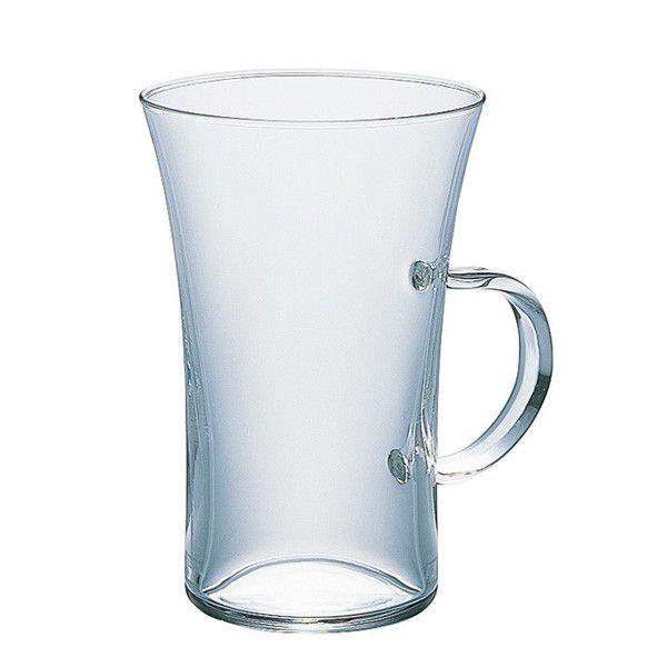 HARIO（ハリオ） 耐熱ホットグラス すき 上部ラッパ型 耐熱ガラス 満水