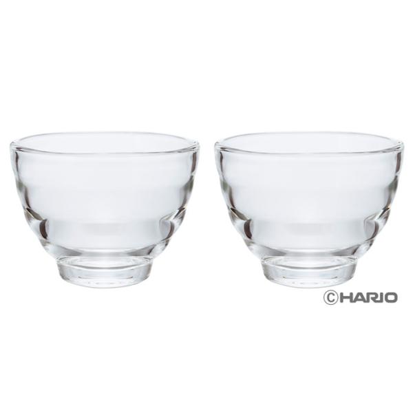他サイト： HARIO　ハリオ　耐熱湯呑み2個セット 　満水容量170ml　日本製　耐熱ガラスの商品画像