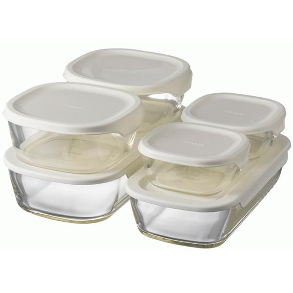 HARIO(nI) @X^bLOϔMKXRei@6Zbg @WJ[FzCg KSTL-5004-OW @e250ml/600ml/900ml/1400ml@{