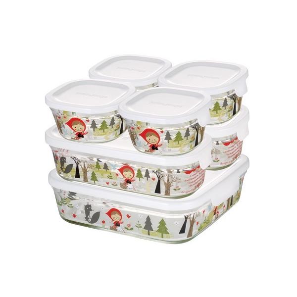 iwaki �C���L�@Shinzi Katoh  �p�b�N�������W�V�X�e���Z�b�g�@precious red hood�@PSPRNSNA7I �����e��0.2L�A0.5L�A1.2L�@7�_�Z�b�g