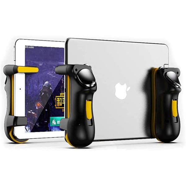【iPad連射版】 荒野行動 PUBG COD Mobile iPadコントローラー 最大電撃24連打 1秒6/12/18/24回タップ iPad/タブレット対応ゲームパッド 高感度高精度射撃ボタン