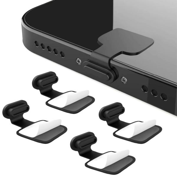 新版 タイプc キャップ 4個入り iPhone16/iPhone15/Galaxy/Xperia/Google/Xiaomi/iPad/Androidなど対応 防塵 防砂 防水 紛失防止 タイプC カバー 半透明シリコン