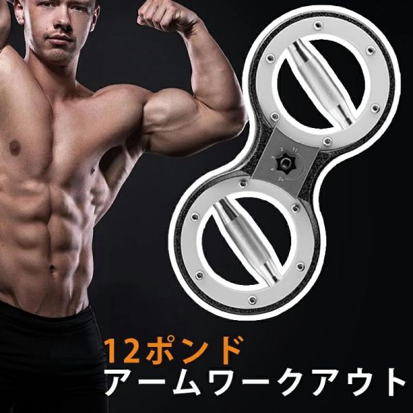 12ポンドアームワークアウト バーンマシン スピニングローテーターバーンマシン、360度回転グリップ、12ポンドの腕と肩の筋力トレーニング、 調整可能