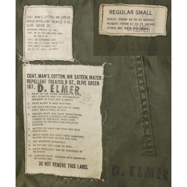 本命ギフト M 1951 50 S 実物 米軍 Sr フィールドジャケット モッズ ミリタリージャケット Iceenergy Nl