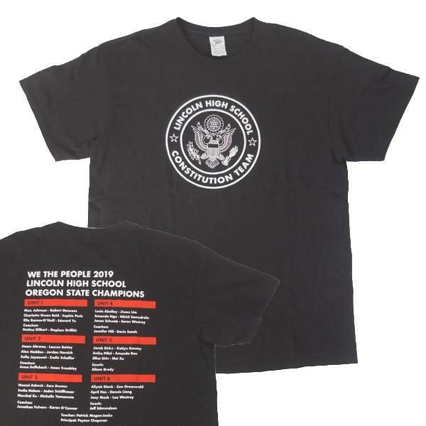 60's-70's 4段プリントLINCOLN HIGH SCHOOL Tシャツ 60's-70's 4段プリントLINCOLN HIGH SCHOOL Tシャツ