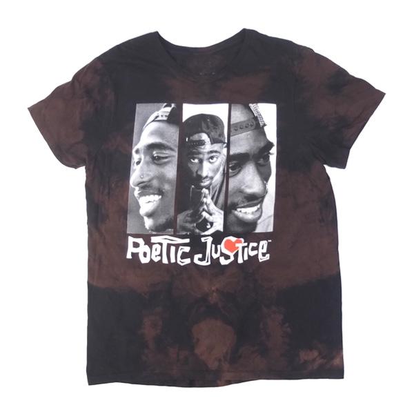 ポエティック ジャスティス 2PAC ムラ染め Tシャツ 映画 POETIC