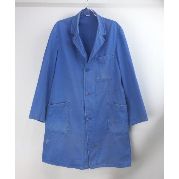 ☆値下☆EU古着☆ブルーのユーロワークコート 中古・古着通販】Euro Work (ユーロワーク) アトリエコート