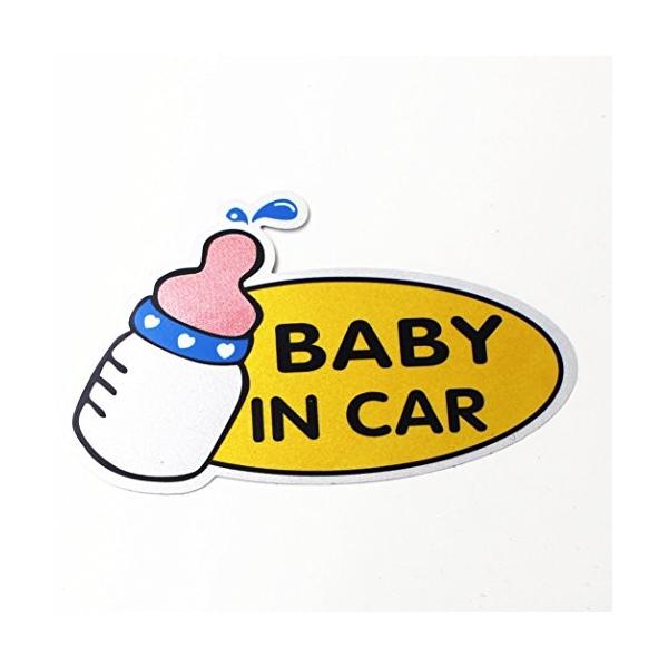 セーフティーサイン Baby In Car 赤ちゃん 乗車中 ストア ステッカー 反射 シール 夜間 デカール