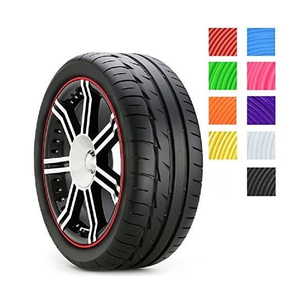 9色8メートル自動車ホイールタイヤケアプロテクターハブホイールステッカーストリップ用フォルクスワーゲン