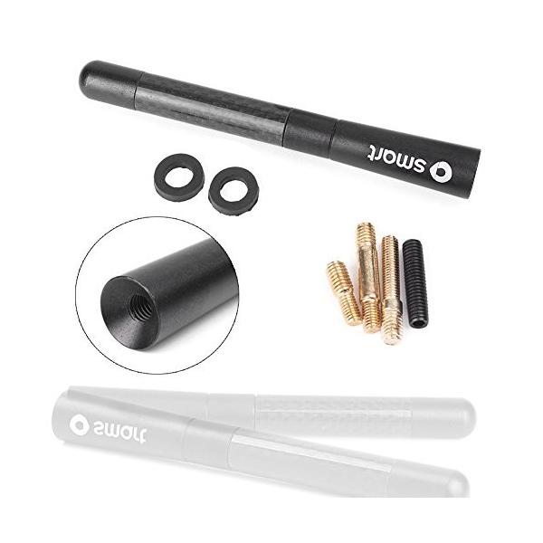 Mallofusa 車用ラジオアンテナ カーボンファイバー ラジオ アンテナ ショート ネジ付き 激安通販専門店 12cm Benz Fortwo Smart