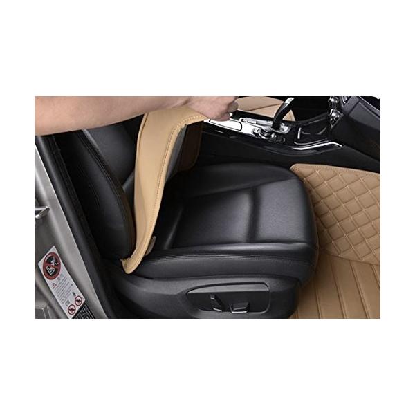Hcmax 車用 シートカバーセットカバー 座布団 シートクッション 座席シート 3d構造滑り止め 普通車 Puレザー カーシート軽自動車 カー用品 お気に入り