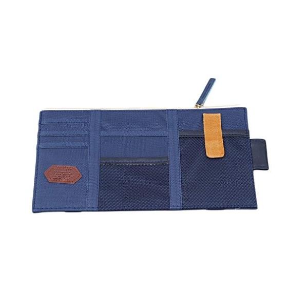 サンバイザー収納袋 バイザーポケット Sale開催中 車内の小物整理に 車サンバイザーホルダー 収納上手 上手 サンバイザーホルダーネイビー 小物入れ ネイビー