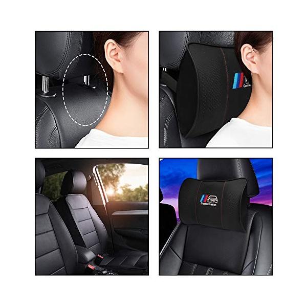 Bmw ネックパッド 車用 ネックピロー 車 枕 低反発クッション 飛行機 旅行用 頚椎