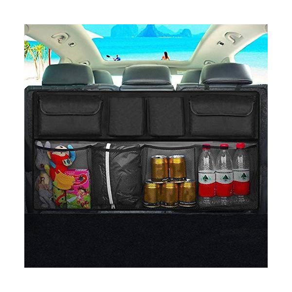 車用収納バッグ 大容量車トランク 収納 シートバックポケット 高品質 後部座席用 車 取付簡単 正規認証品 新規格 省スペース設計 ラゲッジルームバッグ 整理