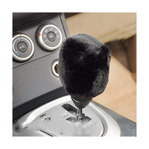 全2色 ソフト ハンドブレーキスリーブ 限定special Price ギアシフトノブカバー 2個セット ブラック 車用