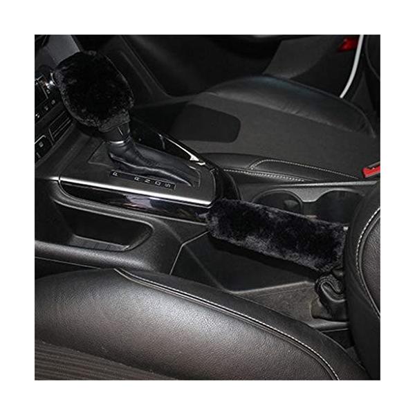 全2色 ソフト ハンドブレーキスリーブ 限定special Price ギアシフトノブカバー 2個セット ブラック 車用