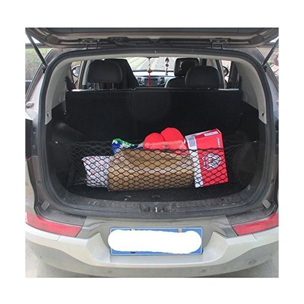 Wangten 車用ネットポケット トランクネット カーゴネット 荷物ネット 車用収納ネット 網袋 車収納袋 車用 ラゲッジネット マルチ収納ネット 年末年始大決算