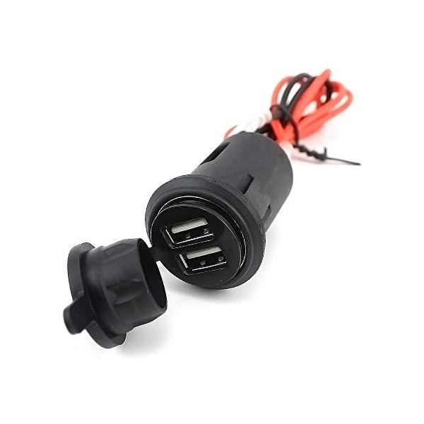 シガーソケット カーチャージャー Usb 期間限定で特別価格 車載充電器 2 1a シガレットライターソケット シガーライターアダプター 2ポート 防水 Usb充電器