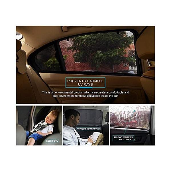 Lbo Jp Lbo カーサンバイザー 内祝い サイドウィンドウカーテン 車用サンシェード 幼児保護 Uv保護 高弾性メッシュ 遮光 日よけ用品