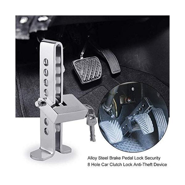 セキュリティ機器用カーカー盗難防止ロック盗難防止自動ステンレス鋼8穴クラッチロック車両セキュリティ保護用品車ブレーキロック 豪華な